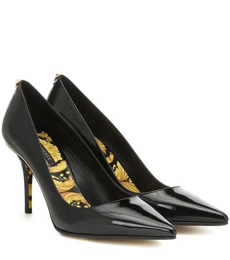 versace patent leather detail shoes|Versace shoes credit card.